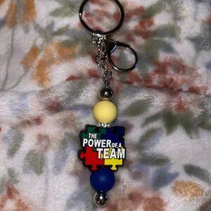 Colorful Puzzle Piece Keychain